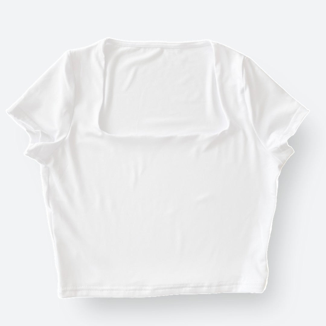 Polera Básica Cuello Cuadrado