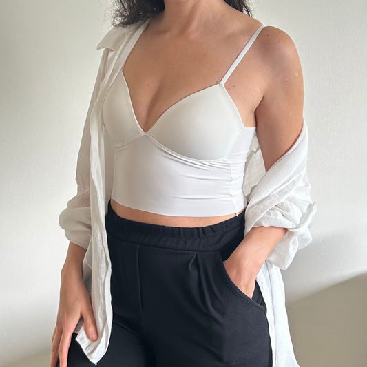 Bralette Crop Blanco