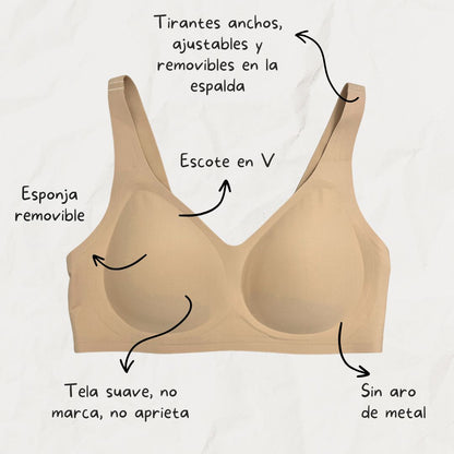 Sostén Sin Barba Hortensia - Máxima Contención Plus Size
