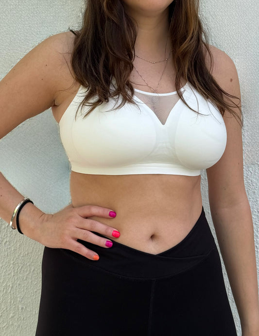 Malva Bra Plus Size Blanco