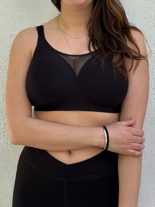 Malva Bra Plus Size Negro