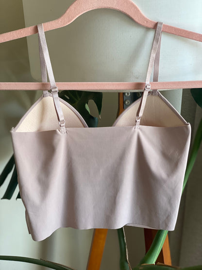 Bralette Crop Rosa Oscuro